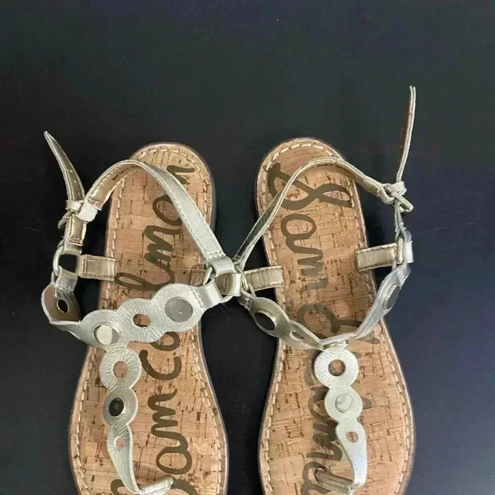 SAM EDELMAN GILLY T-STRAP SANDAL IN JUTE LEATHER - Picture 5 of 5